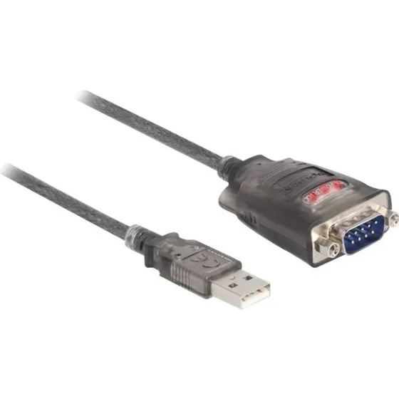 DeLock USB 2.0 Seriel Adapter RS-232 D-Sub 9-pin sort