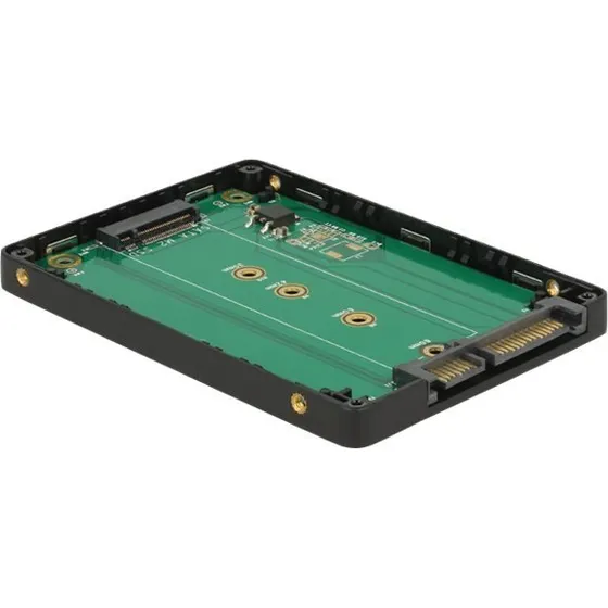 DeLOCK Ramme Sort 2.5" til M.2, 22 Pin SATA