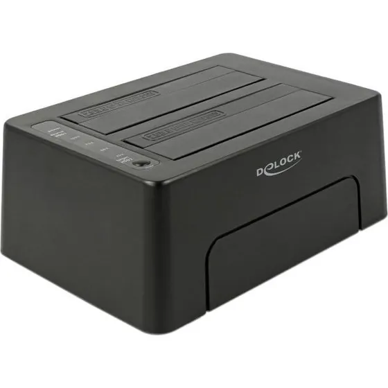 DeLOD HDD-dockingstation USB-C 63957, sort