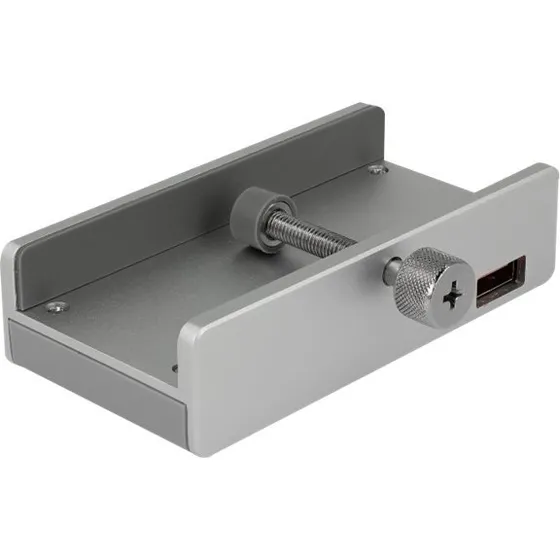 Delock USB 3.0 4-ports Hub med skruefæstning, sølv