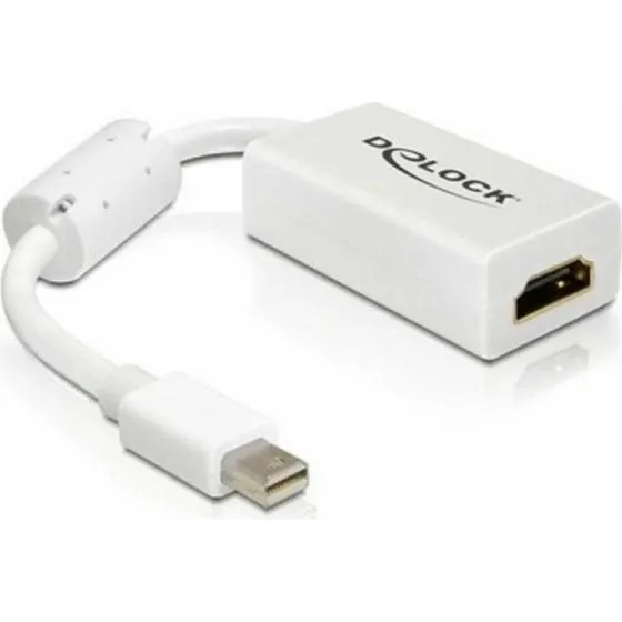 DELOCK Mini DisplayPort til HDMI-adapter, 18 cm, hvid
