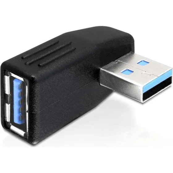 DeLOCK USB 3.0 270° vinklet adapter, sort