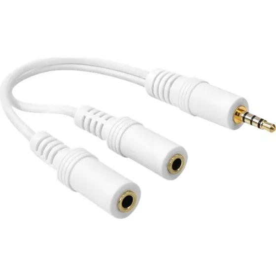 Delock Audiokabel 3.5 mm Hvid 20 cm