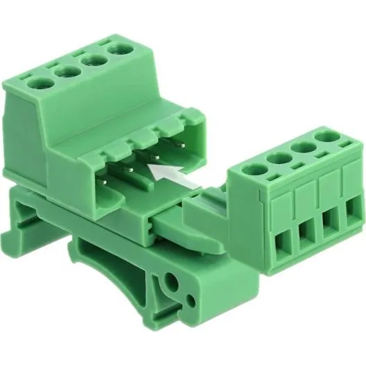 Delock Strømkontaktadapter Grøn 4-pin
