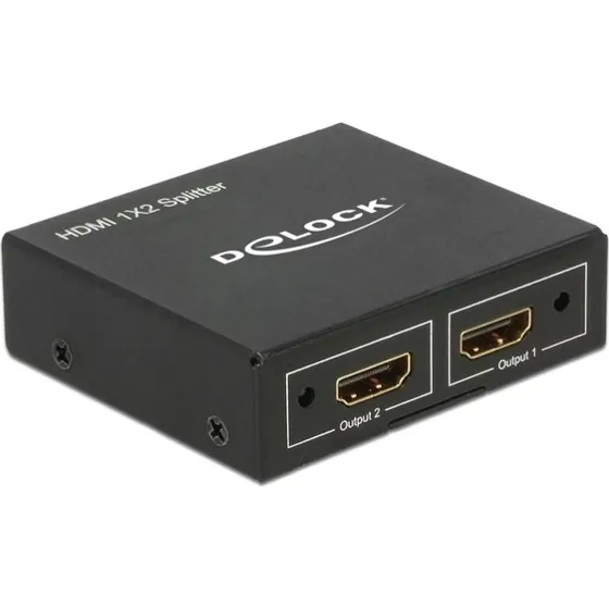 DeLock HDMI Splitter 1 in > 2 out 4K, sort
