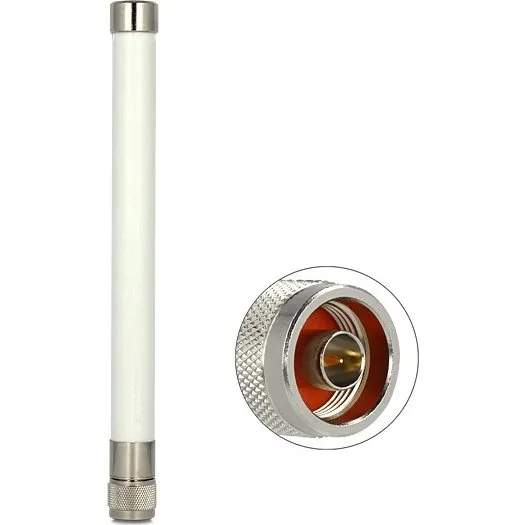 DeLOCK WLAN Antenne 22 cm, 4.5-7.0 dBi, hvid, N-kobling