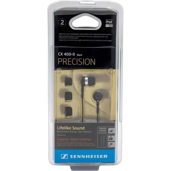 Sennheiser CX 400-II Precision Høretelefoner, Sort, 3.5mm