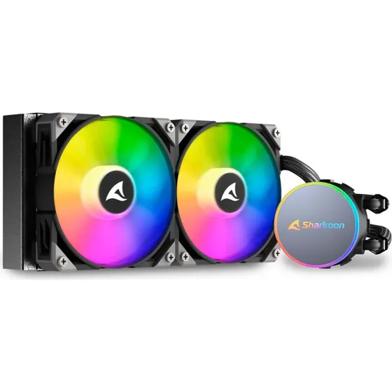 Sharkoon S70 RGB AiO Vandkøling 120mm med 2xBlæser