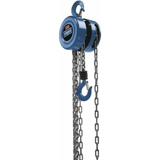 Scheppach 4907401000 Metalblå Kædetalje 1000 kg