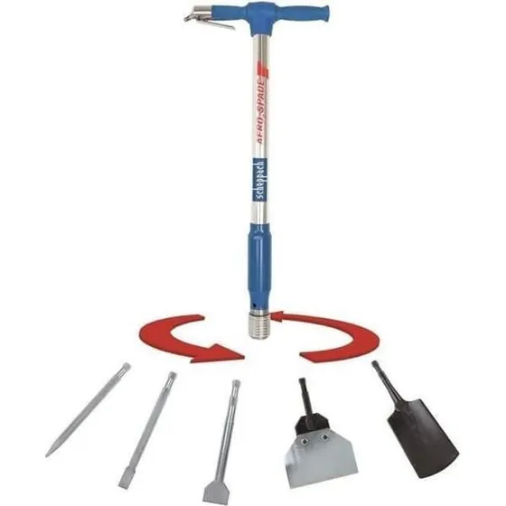 Scheppach AERO2 SPADE 5-i-1 pneumatisk tapp – 6,3 bar