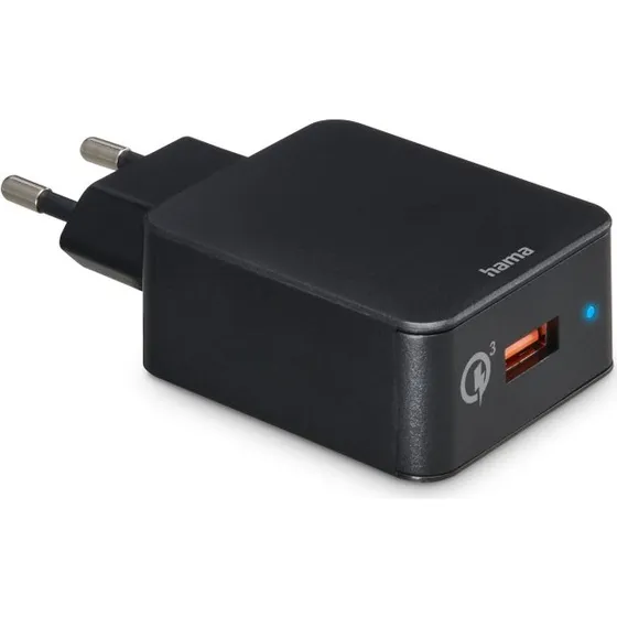 Hama Fast Charger 1x USB-A Qualcomm 19,5W Sort