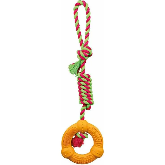 Trixie Denta Fun Bidering på Reb - 12×41 cm, Bomuld/Polyester