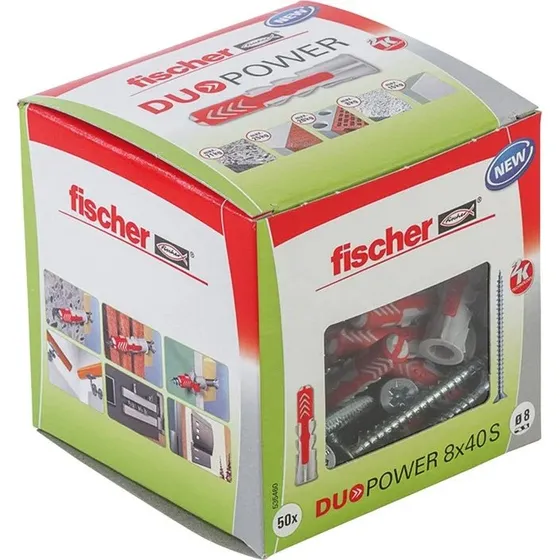 Fischer DUOPOWER 8x40 S LD 50 stk Udvidelsesanker