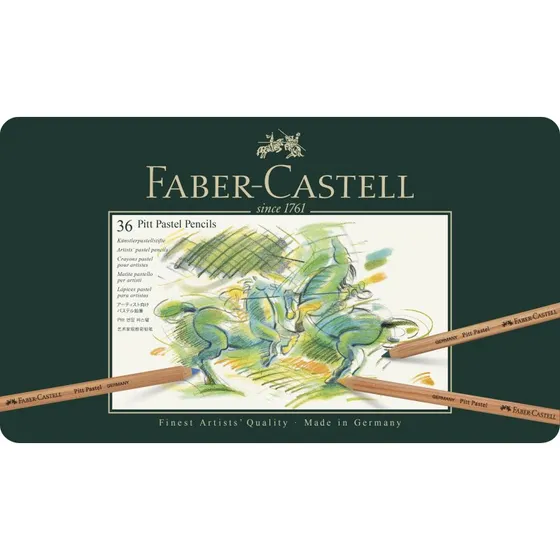 Faber-Castell Pitt Pastelblyanter 36 Farver i Blyantboks
