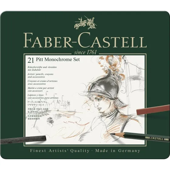 Faber-Castell Pitt Monokrom Farveblyant 21 stk