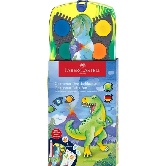 Faber-Castell Connector Dækfarver 12 farver + hvid