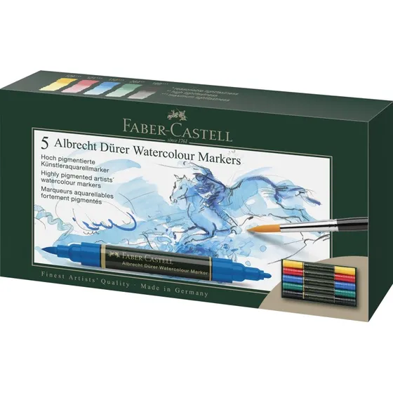 Faber-Castell Albrecht Dürer Akvarellmærker 5 Farver