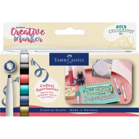 Faber-Castell Creative Marker Gofa Calligraphy - 6 Farver