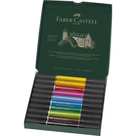 Faber-Castell Pitt Artist Dual Tuscher 10 Farver