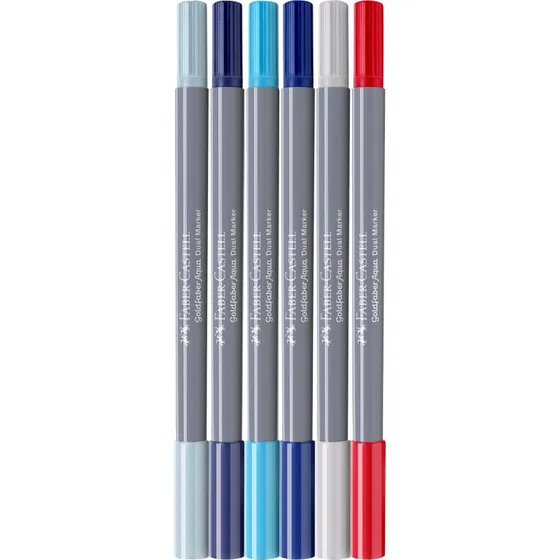 Faber-Castell Goldfaber Aqua Dual Marker Seaside 6 farver