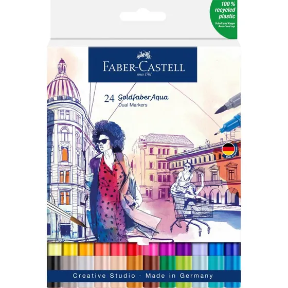 Faber-Castell Goldfaber Aqua Dual Marker 24 farver