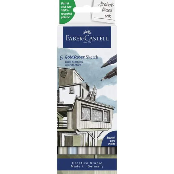 Faber-Castell Goldfaber Sketch Marker 6 Farver