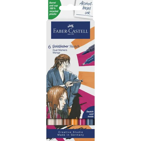Faber-Castell Goldfaber Sketch Marker Manga 6 farver