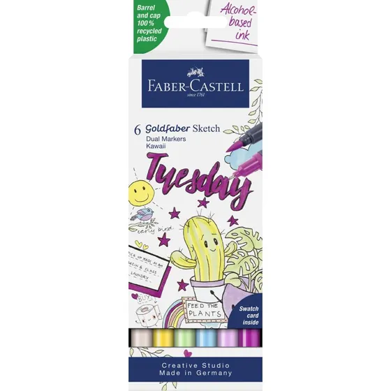 Faber-Castell Goldfaber Sketch Marker Kawaii 6 farver