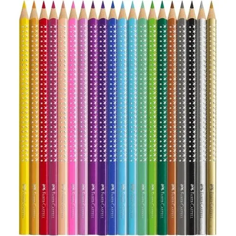 Faber-Castell Sparkle Farveblyanter 20 farver med blyantsspidser