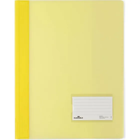 Durable Gennemskinnelig Gul Fladbarrefil A4