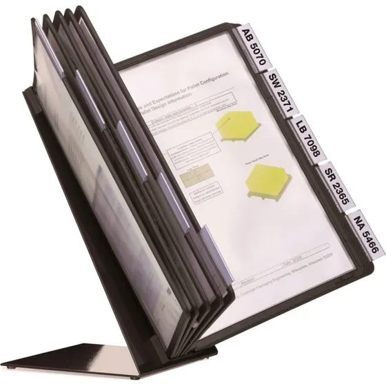 Durable Vario Table 10 - Skrivebord med 10 A4-lommer, sort