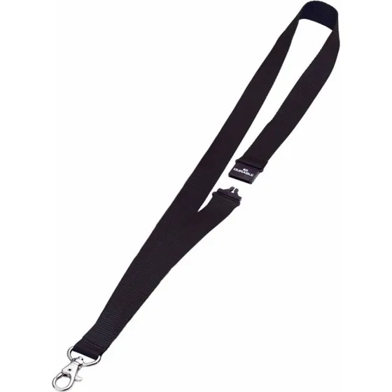 Durable 20 mm Halssnor med Sikkerhedslukning, 10 stk. (Sort)