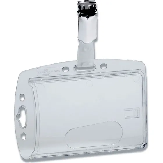 Durable Kortholder med Klemme 54x85mm, 25 stk