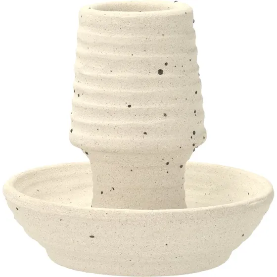 Villa Collection Elv lysestage, offwhite Ø2,2 cm (8,5x8 cm)