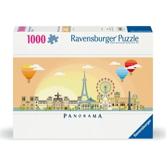 Ravensburger Air Ballon Over Paris Puslespil, 1000 Brikker