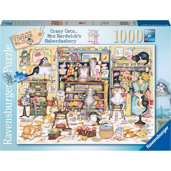 Ravensburger Crazy Cats Haberdashery 1000p