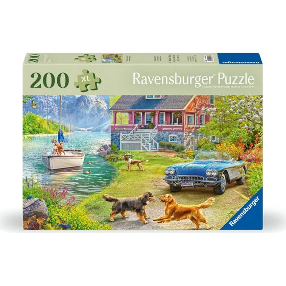 Ravensburger XL Puslespil 200 Brikker – Summer Lake House