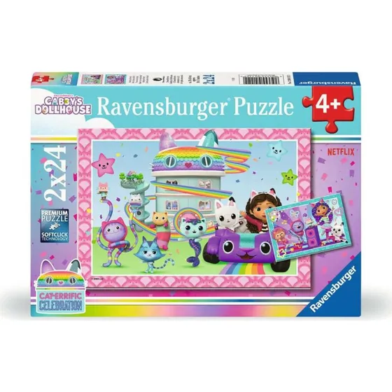 Ravensburger Gabby's Dollhouse 2x24 Brikker Puslespil