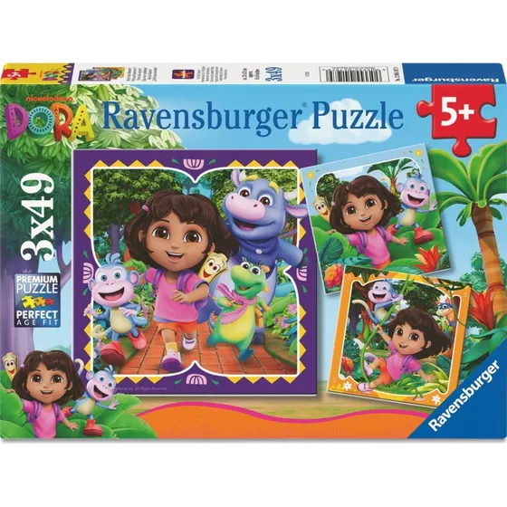 Ravensburger Dora Udforskeren 3x49 Brikker