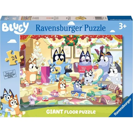 Ravensburger Bluey Christmas 24-brikker gulvpuslespil