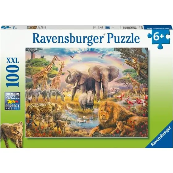 Ravensburger Afrikansk Safari XXL Puslespil 100 Brikker