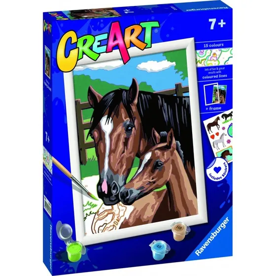 Ravensburger CreArt Maleri med Heste - Painting by Numbers