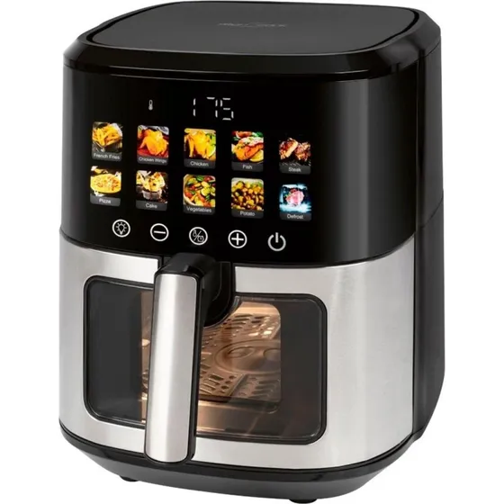 ProfiCook PC-FR 1286 H 6,5 L Airfryer, 1700 W, sort/rustfrit stål