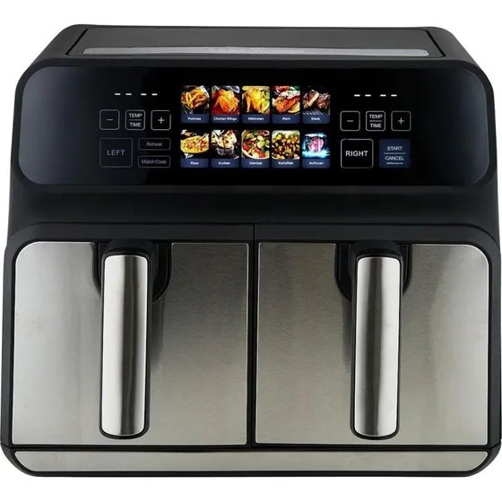ProfiCook PCFR 1287 Airfryer 8 L, 2200 W, sort/rustfrit stål