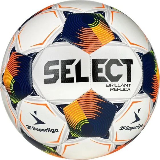 Select Brillant Replica 3F Superliga fodbold - Hvid/Orange