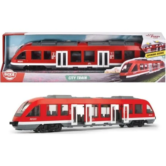 Dickie Toys City Train – Åbningsbare døre og tag, 1:43, fra 3 år