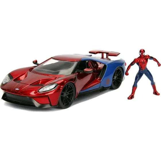 Jada Marvel Spider-Man 2017 Ford GT 1:24 med Spider-Man figur