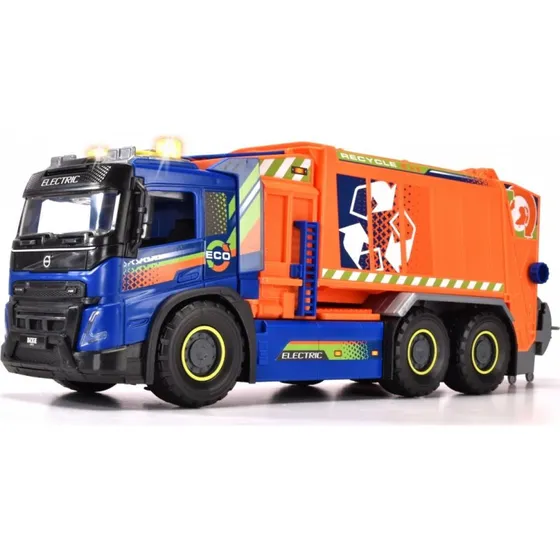Dickie Volvo FMX Skraldebil Legesæt med Lys og Lyd, 56 cm, 3+ år