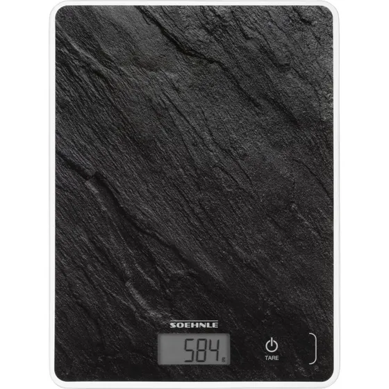 Soehnle Page Compact 300 Elektronisk Køkkenvægt, 5 kg, Sort