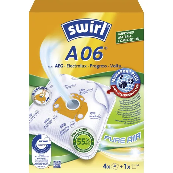 Swirl A06 Støvsugerposer 3x4 stk